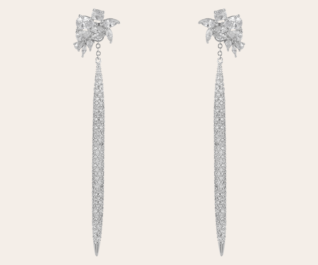 The Daring Bride earrings – silver plated