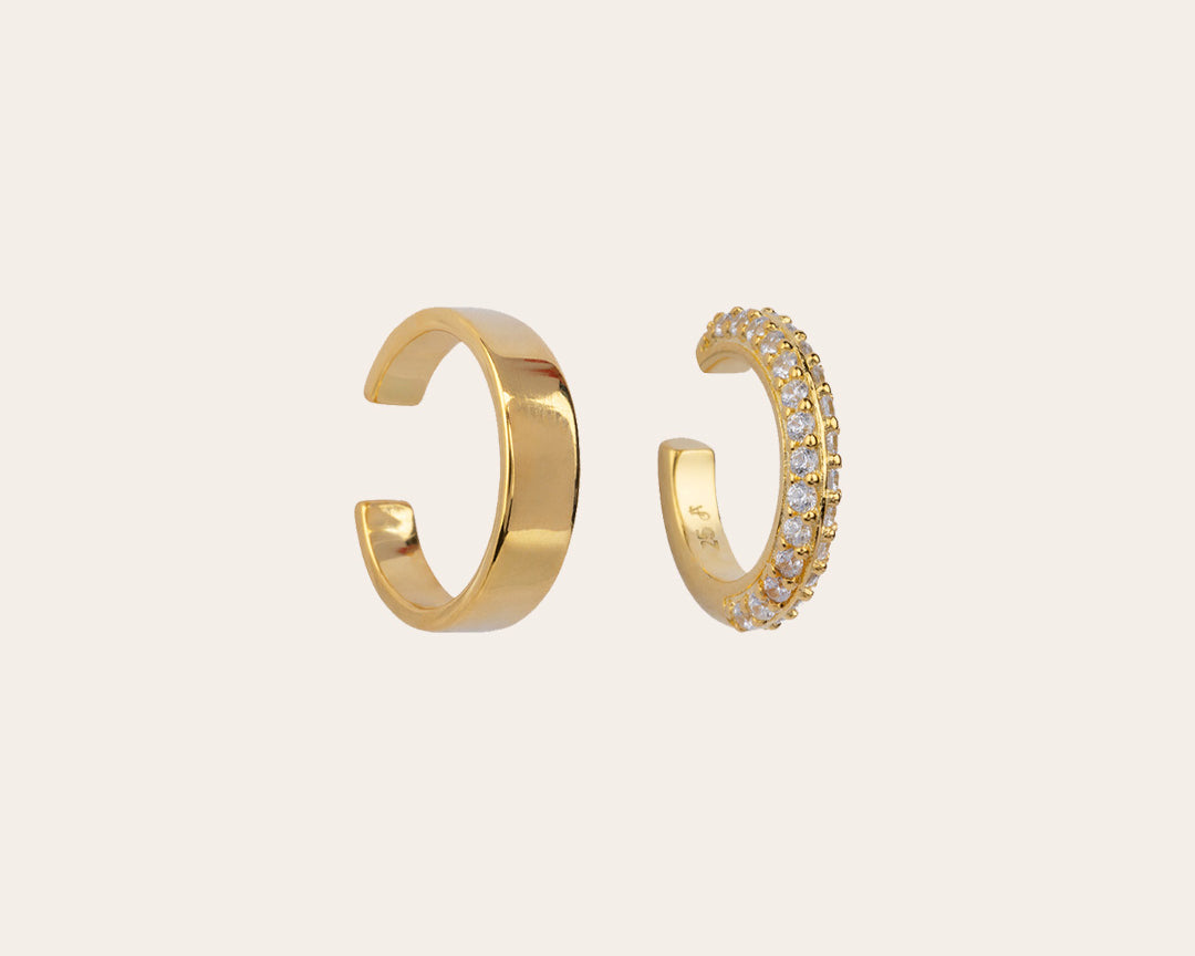 The Go-To ear cuff set - gold plated
