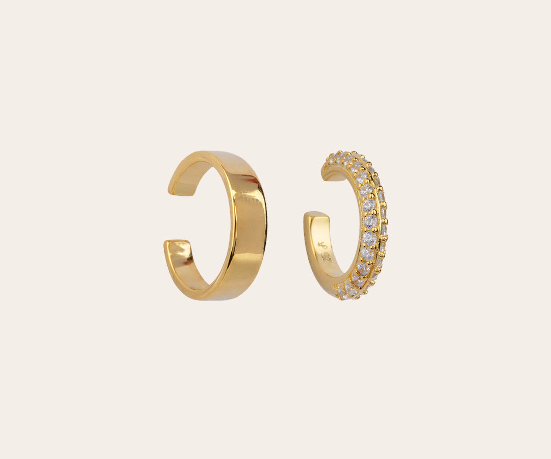 The Go-To ear cuff set - gold plated