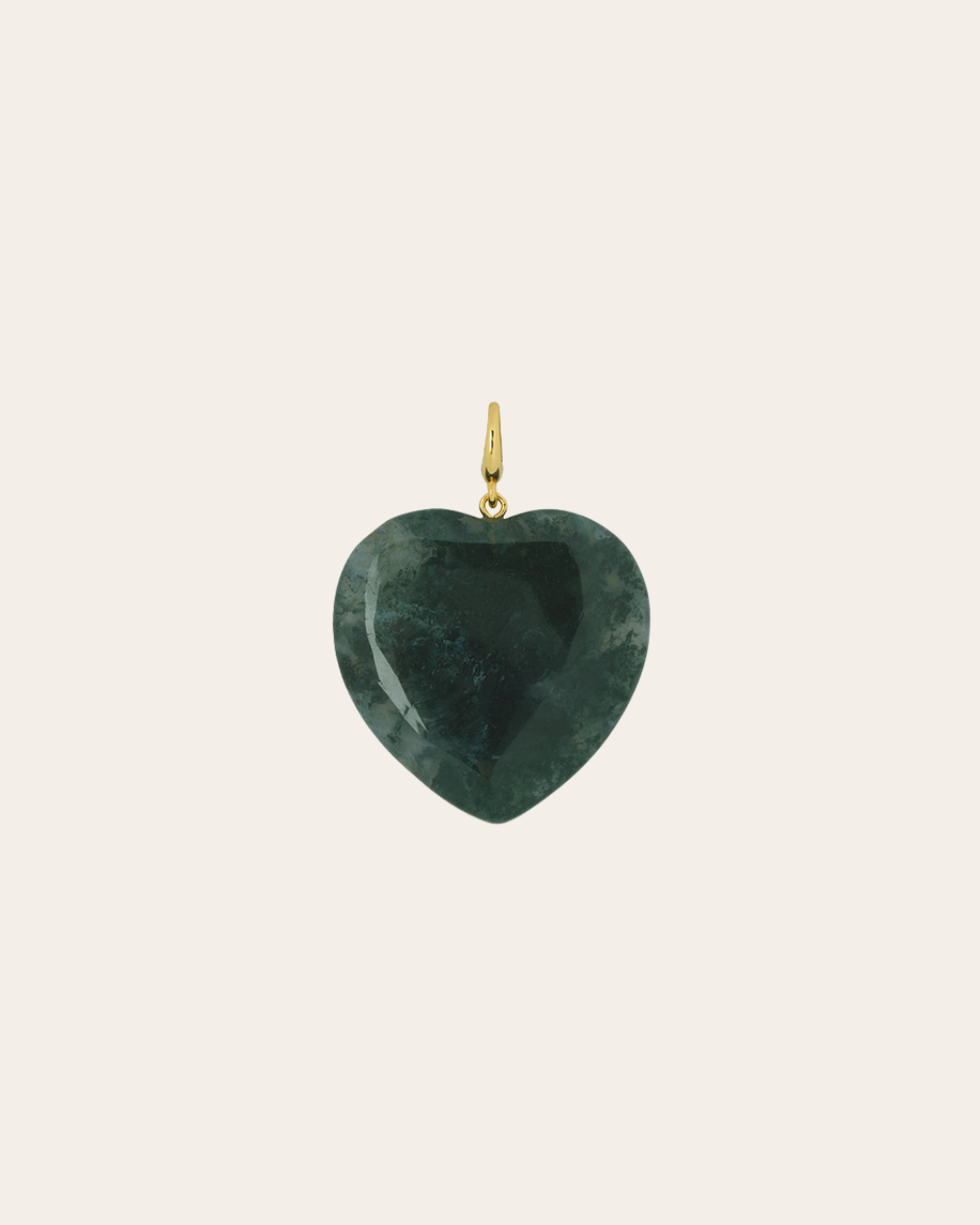 The Heart Moss Agate - Inner Strength pendant