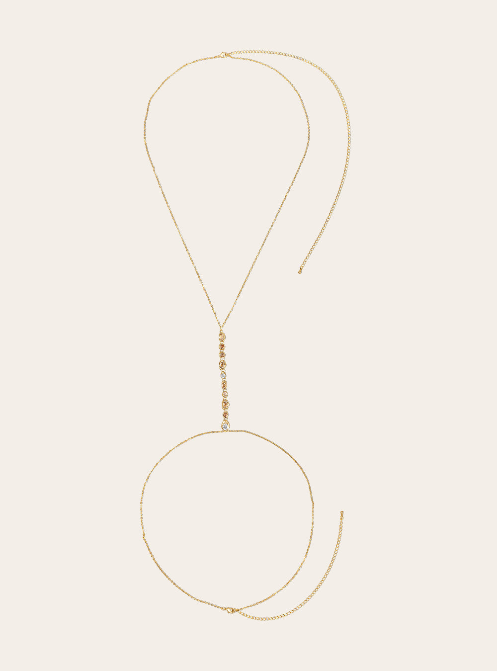 The Sol body chain - gold plated