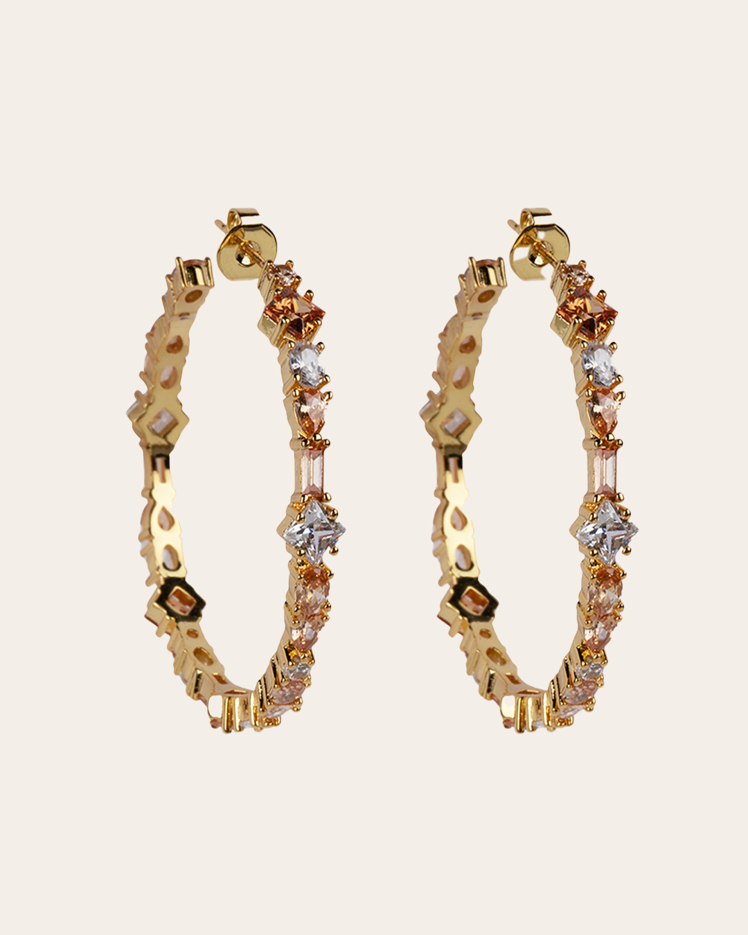 The Adriana champagne earrings