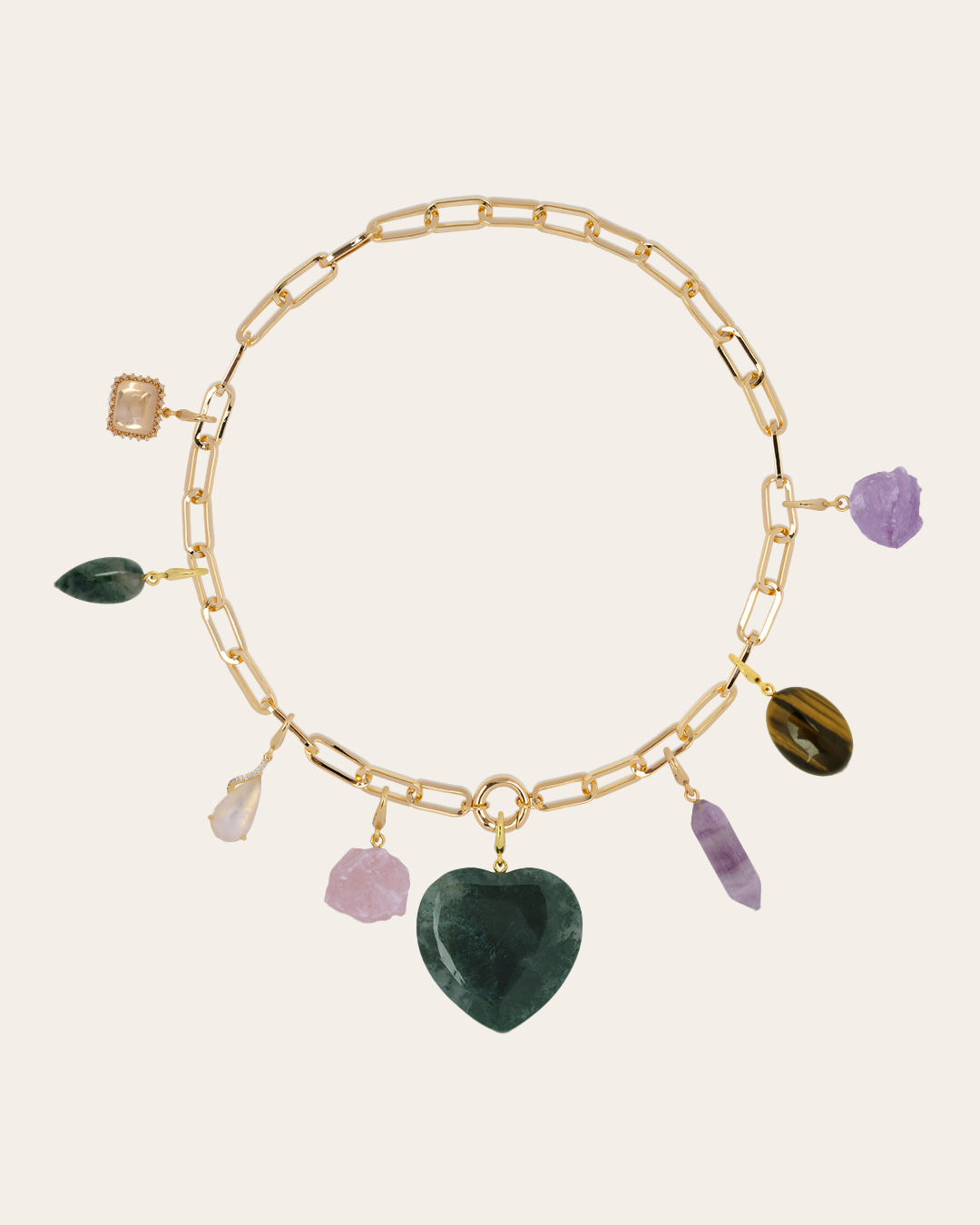 The Chunky Aura necklace - gold plated
