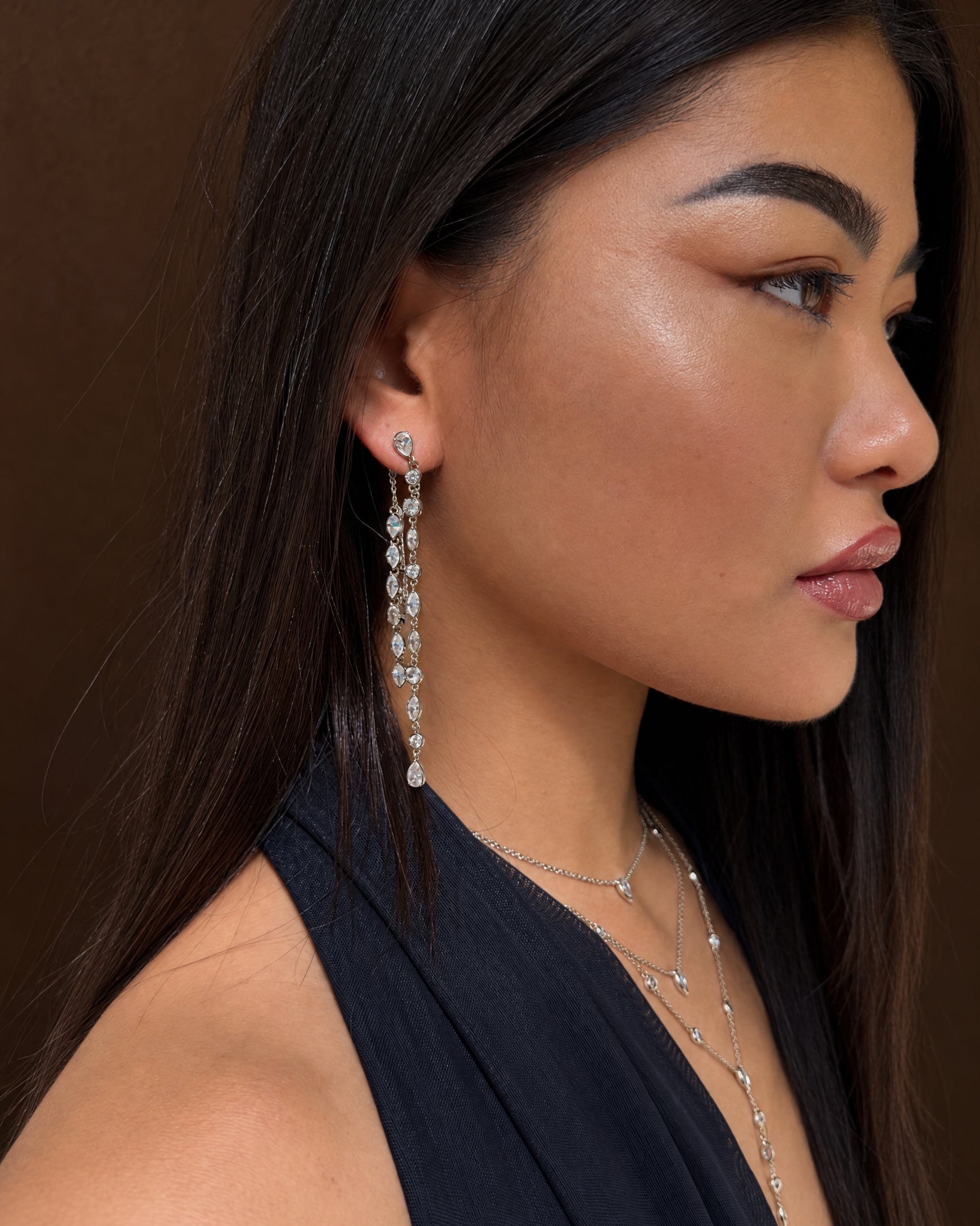De Aurelia oorbellen - silver plated