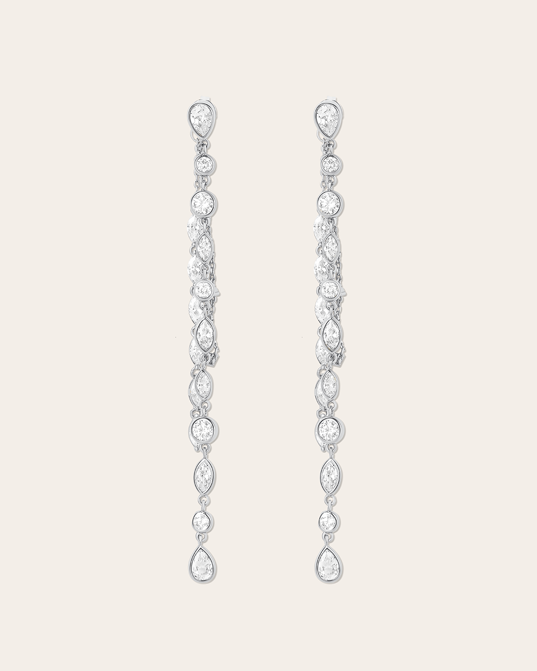 De Aurelia oorbellen - silver plated
