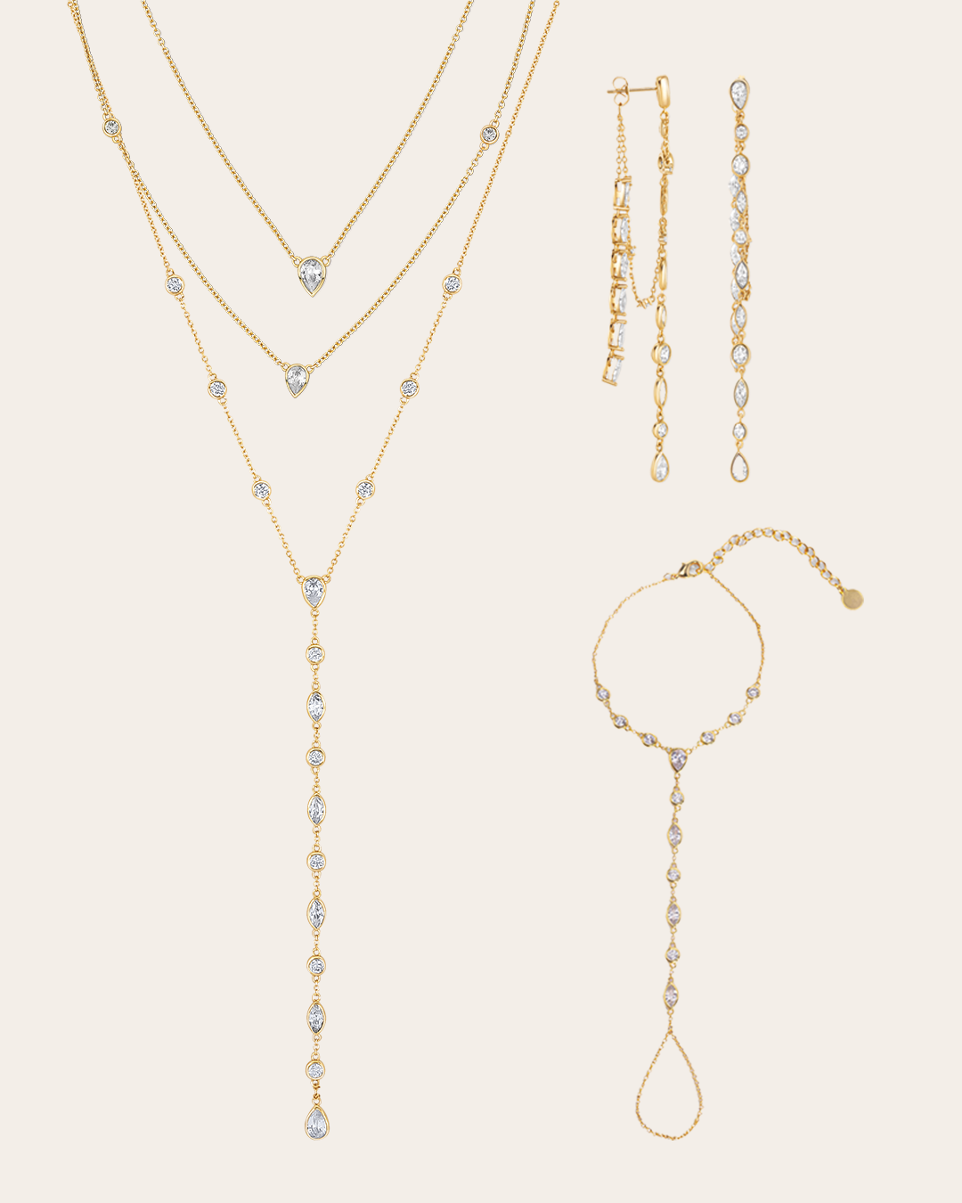 De Aurelia Ultimate Statement-set – gold plated