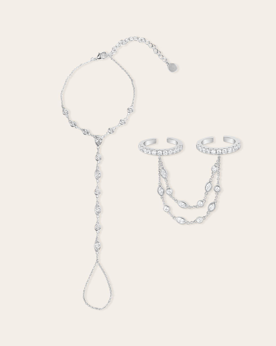 De Aurelia hand elegance set - silver plated
