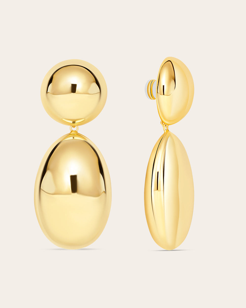 De Vivienne oorbellen - gold plated