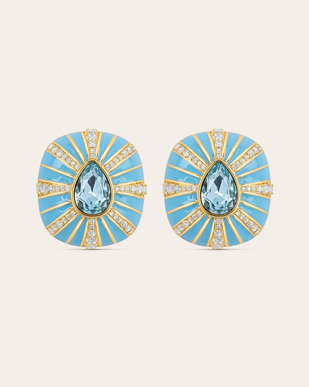 De Naia oorbellen - gold plated