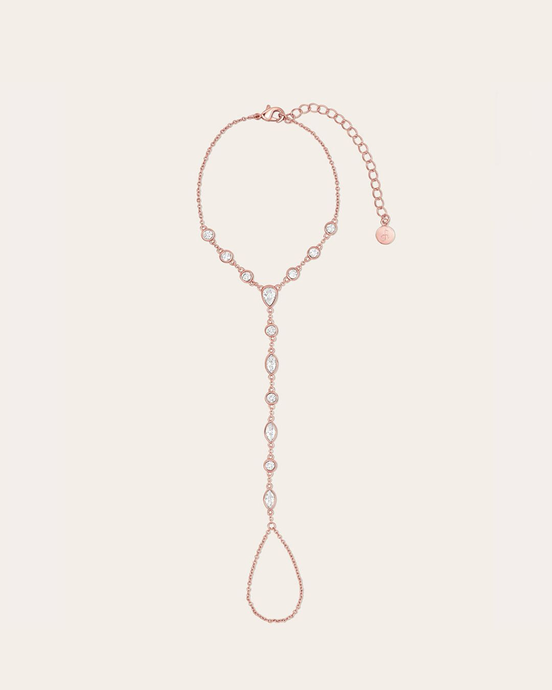 De Aurelia Hand chain - rose gold