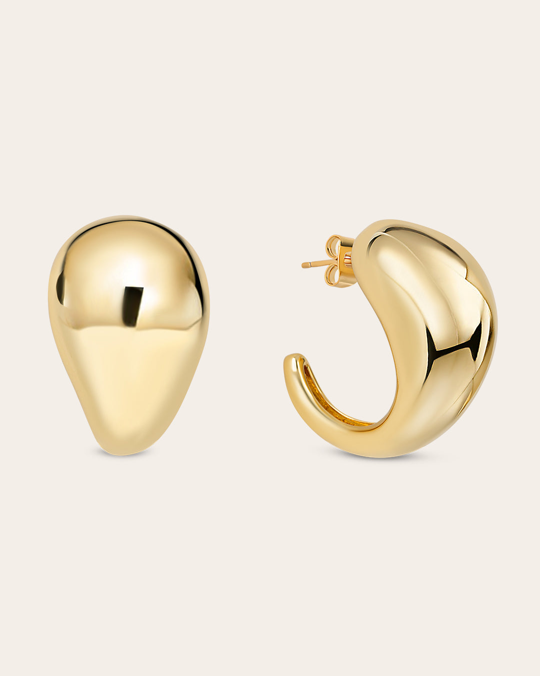 De Giulia oorbellen - gold plated