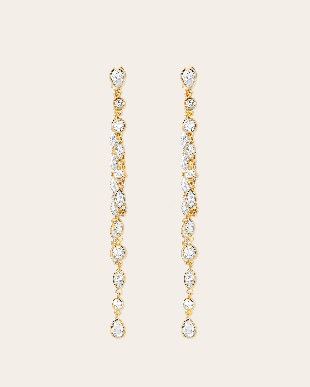 De Aurelia oorbellen - gold plated
