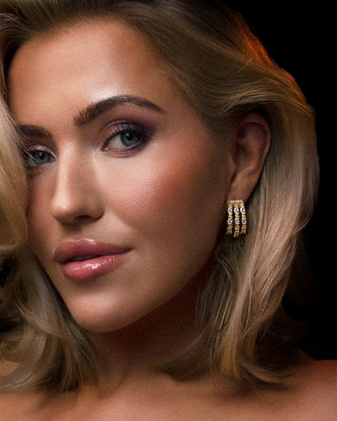The Erin hoops - gold plated