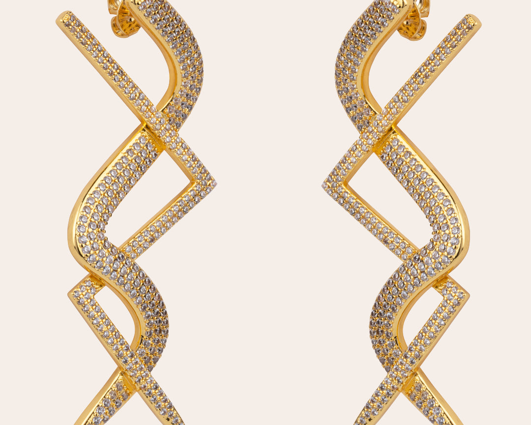Riri earrings gold plated
