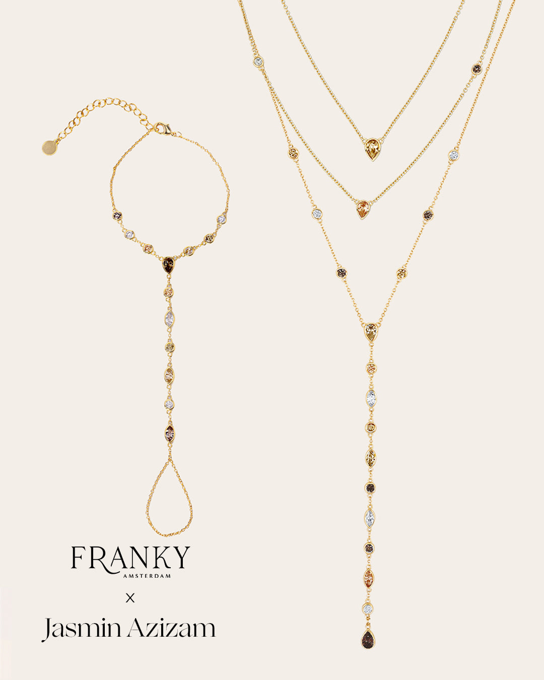 De Aurelia Hazel set – gold plated