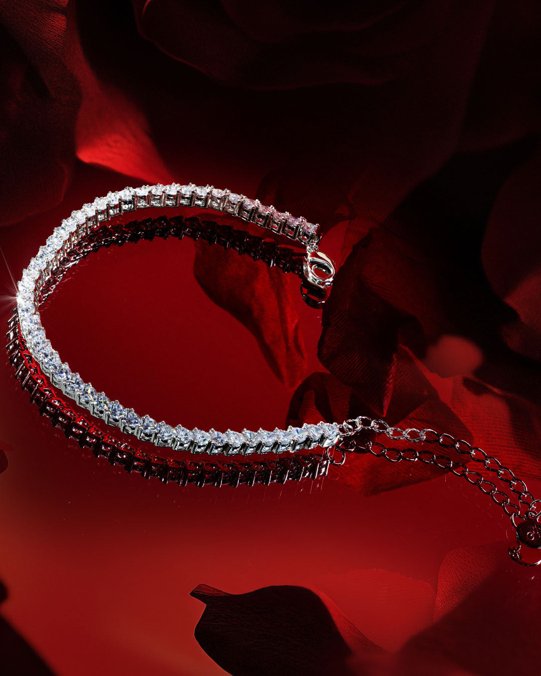 De Aphrodite tennisarmband - silver plated – Franky Amsterdam