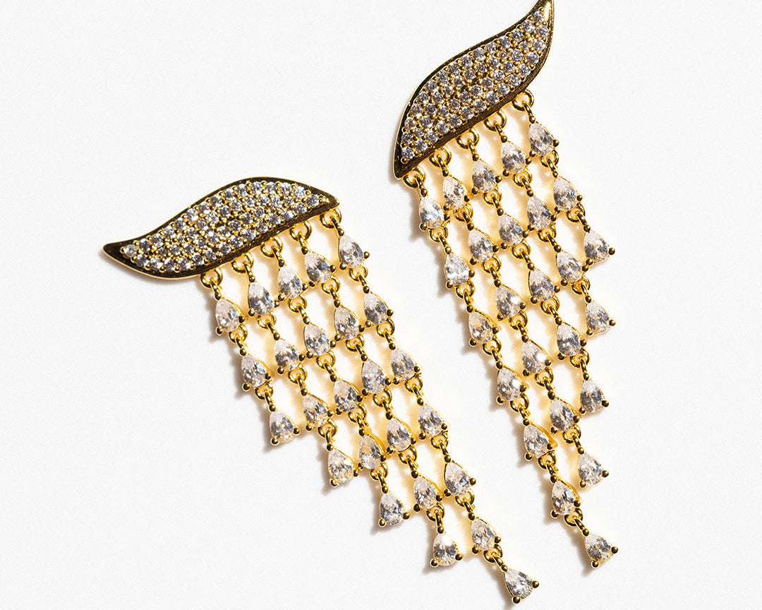 The Fai earrings gold plated