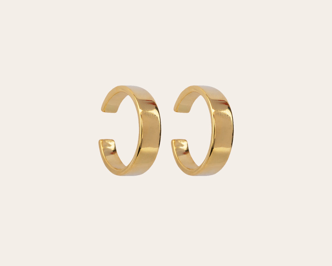 The Go-To ear cuff set plain - gold plated