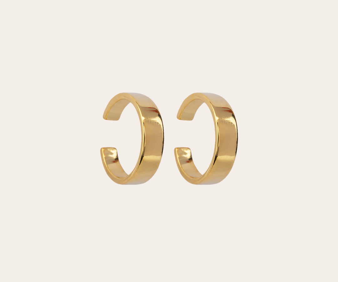 The Go-To ear cuff set plain - gold plated