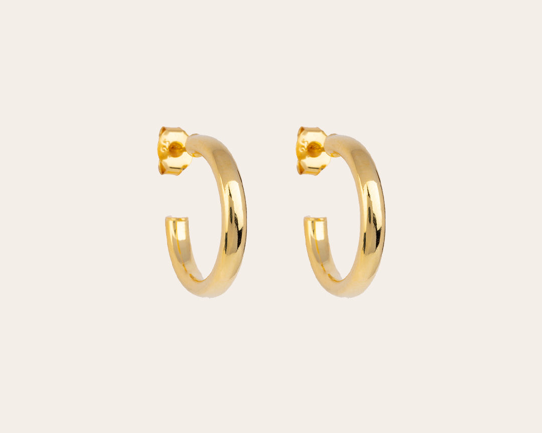 The Go-To hoops S - gold plated