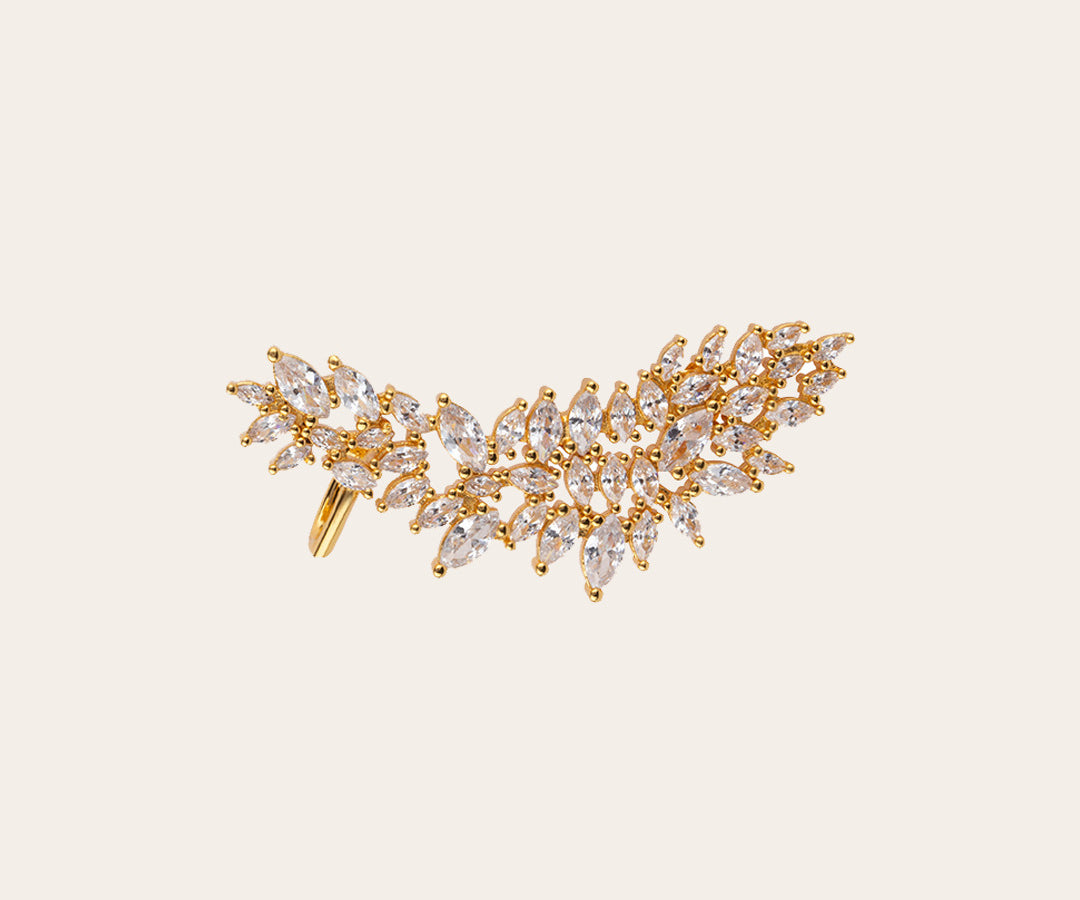 The Rebel Bride earring right side – gold plated