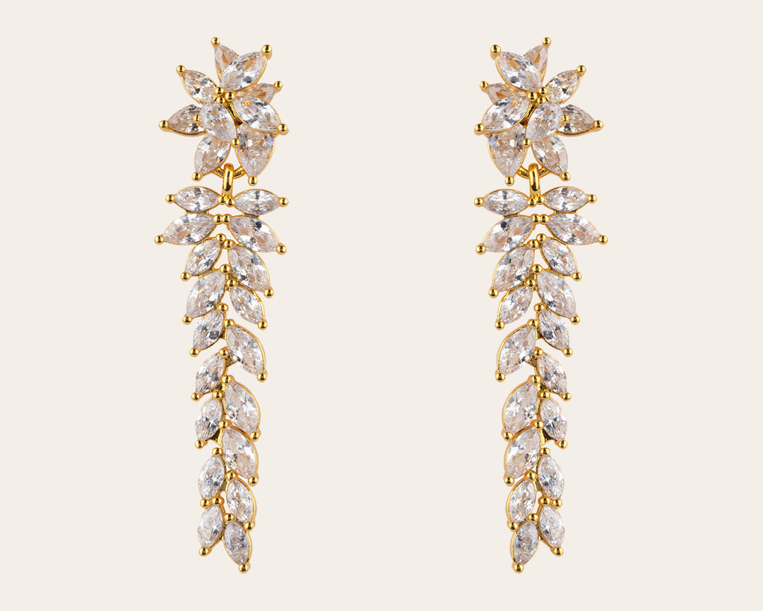 The Romantic Bride earrings – gold plated