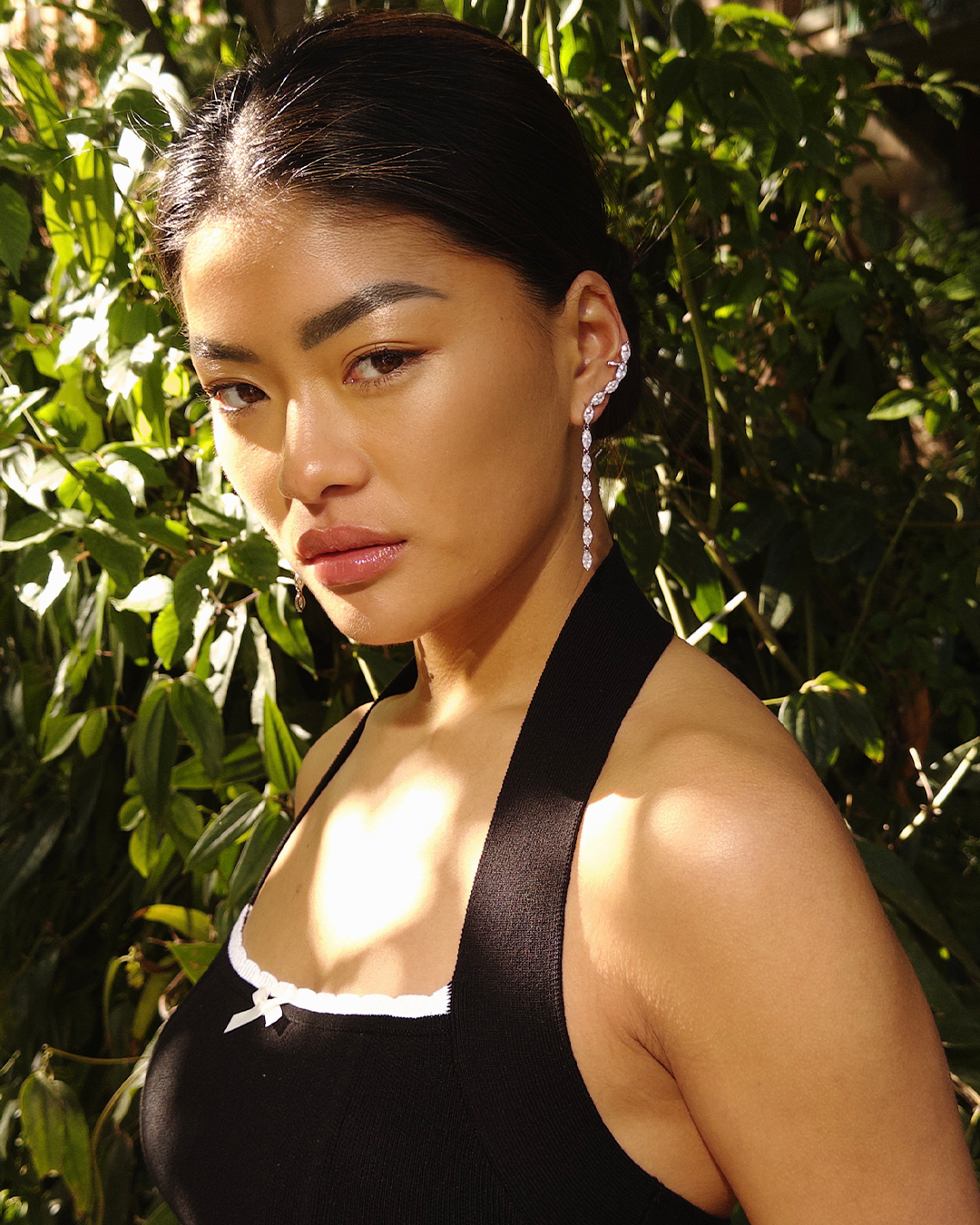 De Freya Climber oorbellen - gold plated