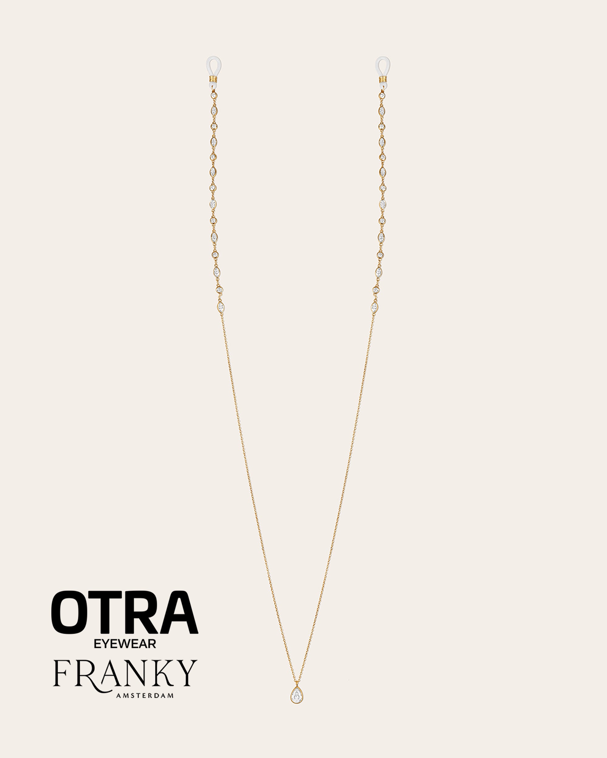 De Aurelia zonnebrilkoord – gold plated