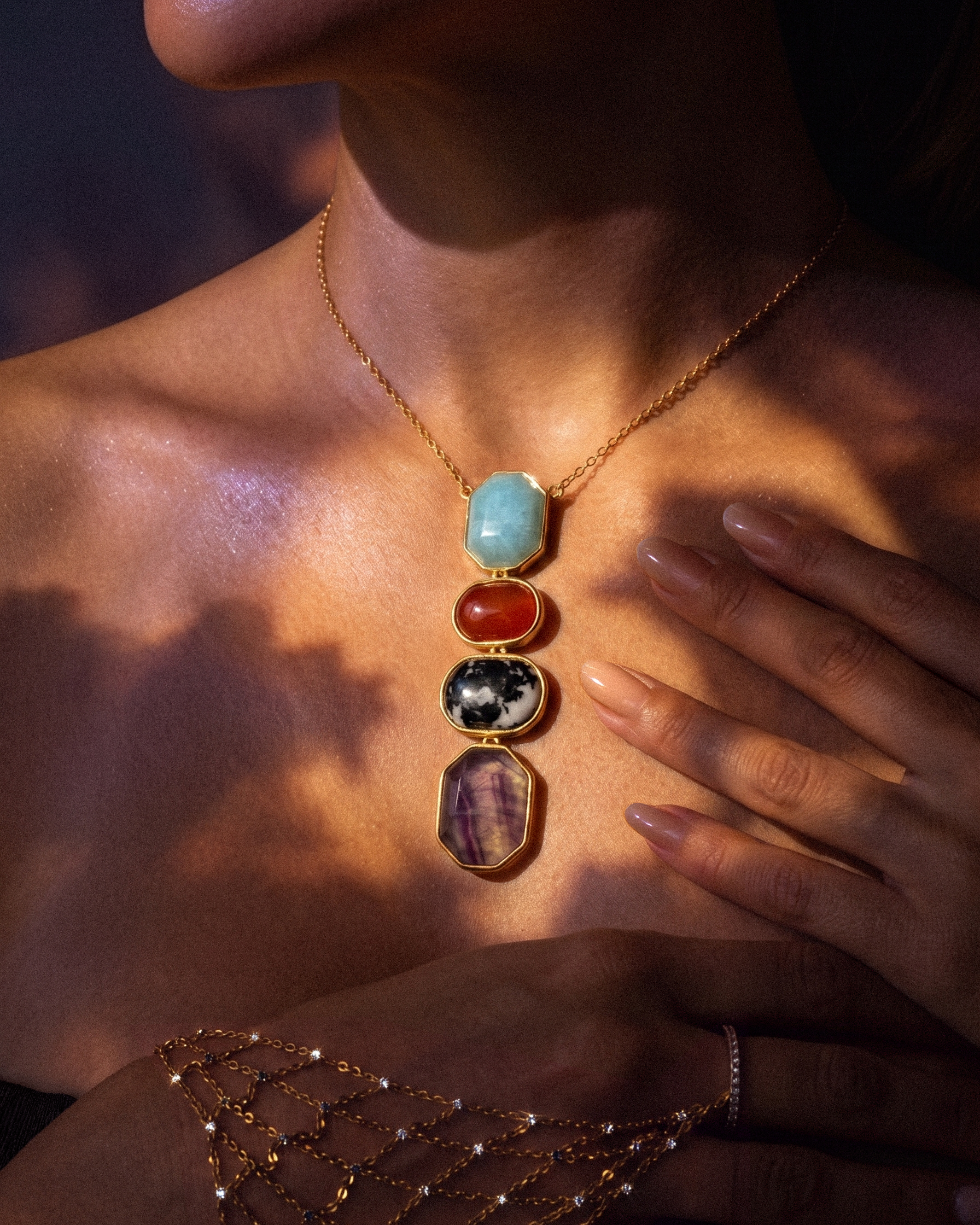 De Eclipse ketting - gold plated