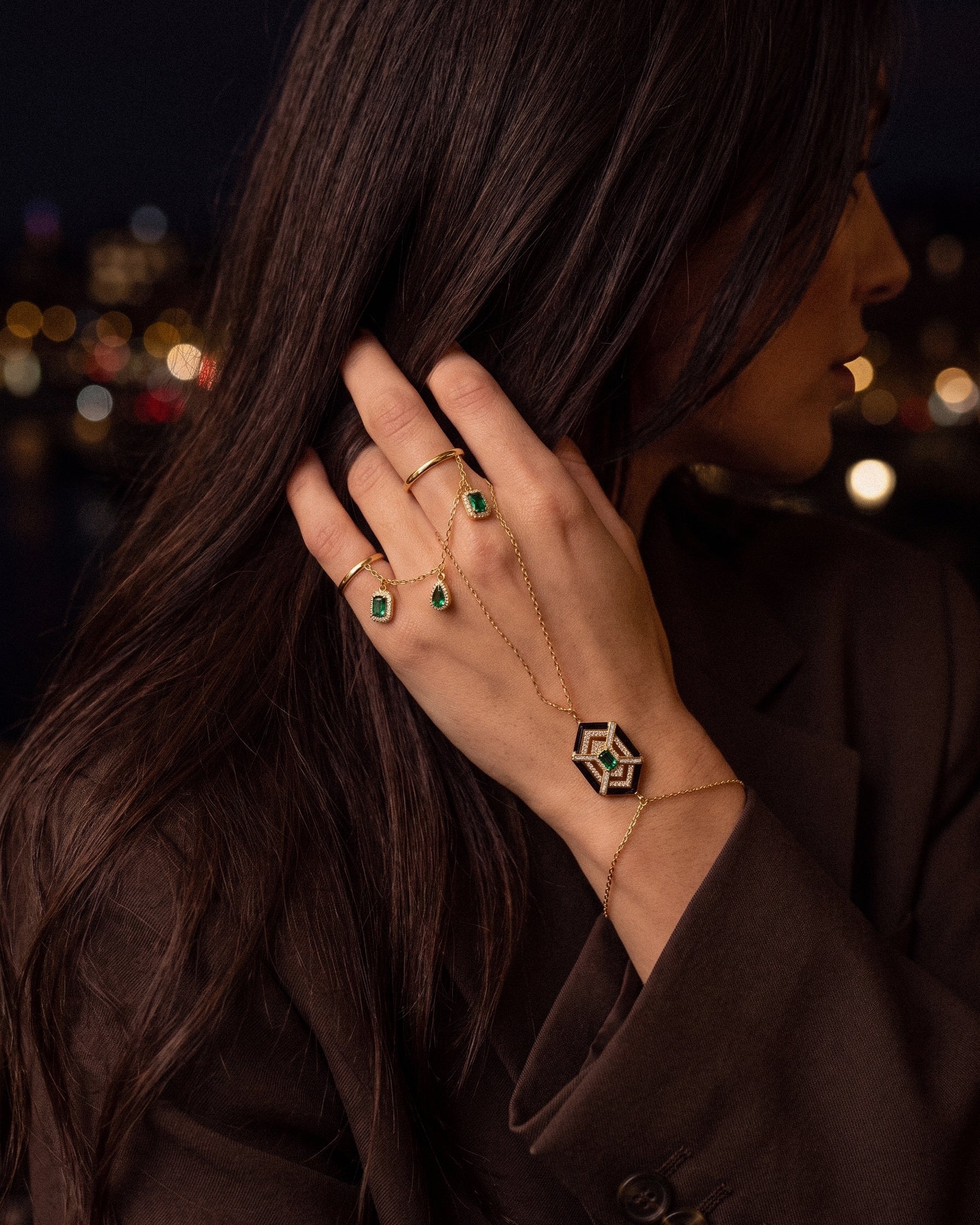 De Leah Double ring – gold plated