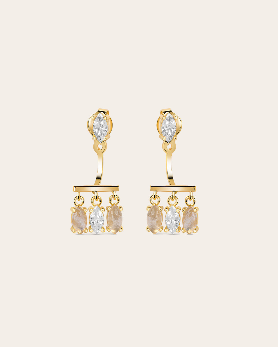 The Lina Moonstone studs