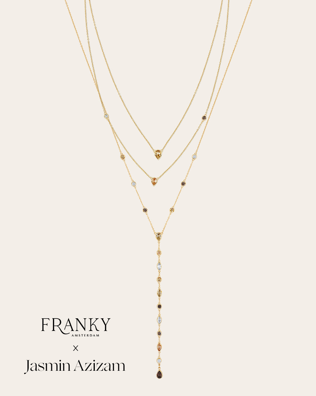 De Aurelia Hazel ketting - gold plated