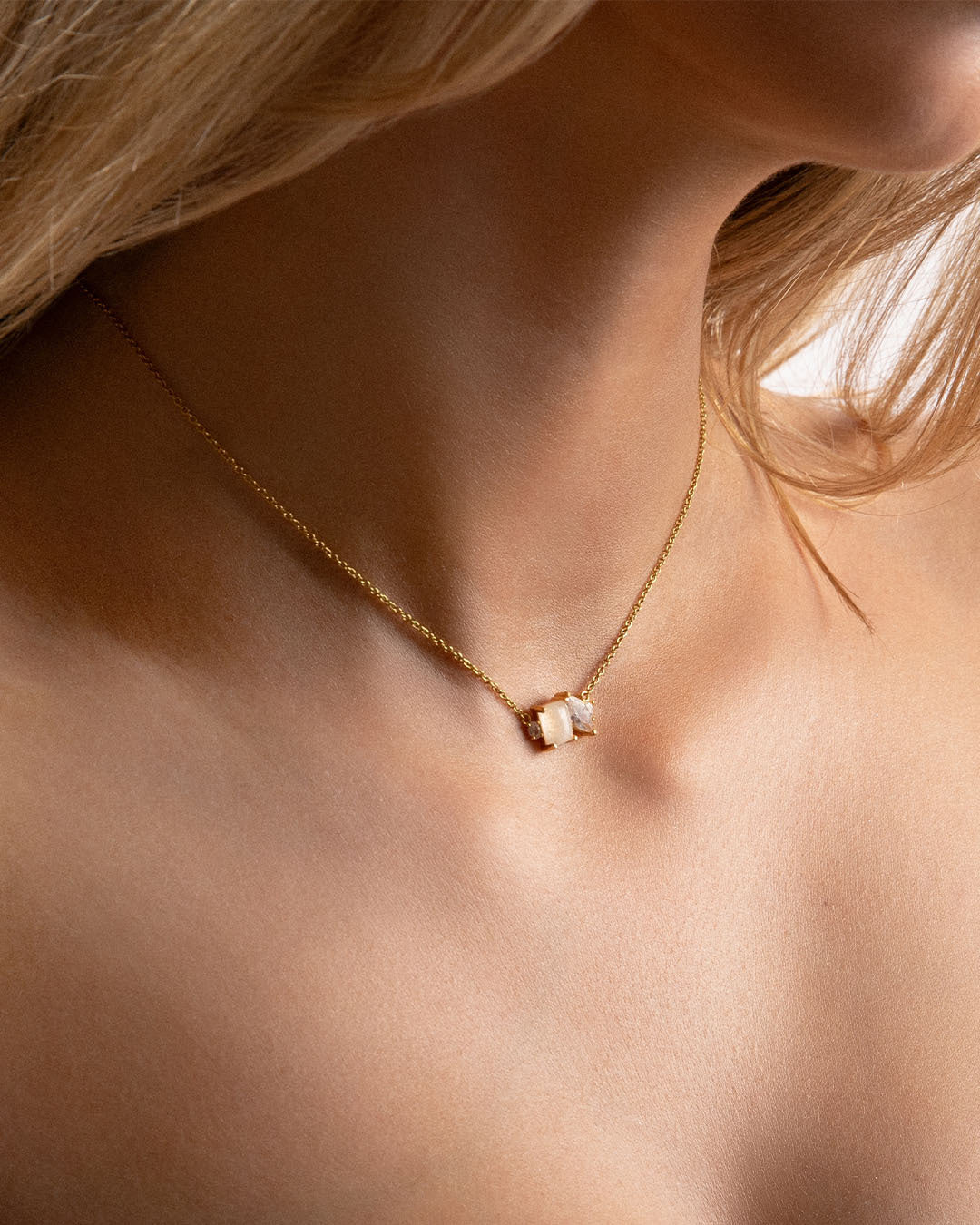 The Naia Moonstone necklace