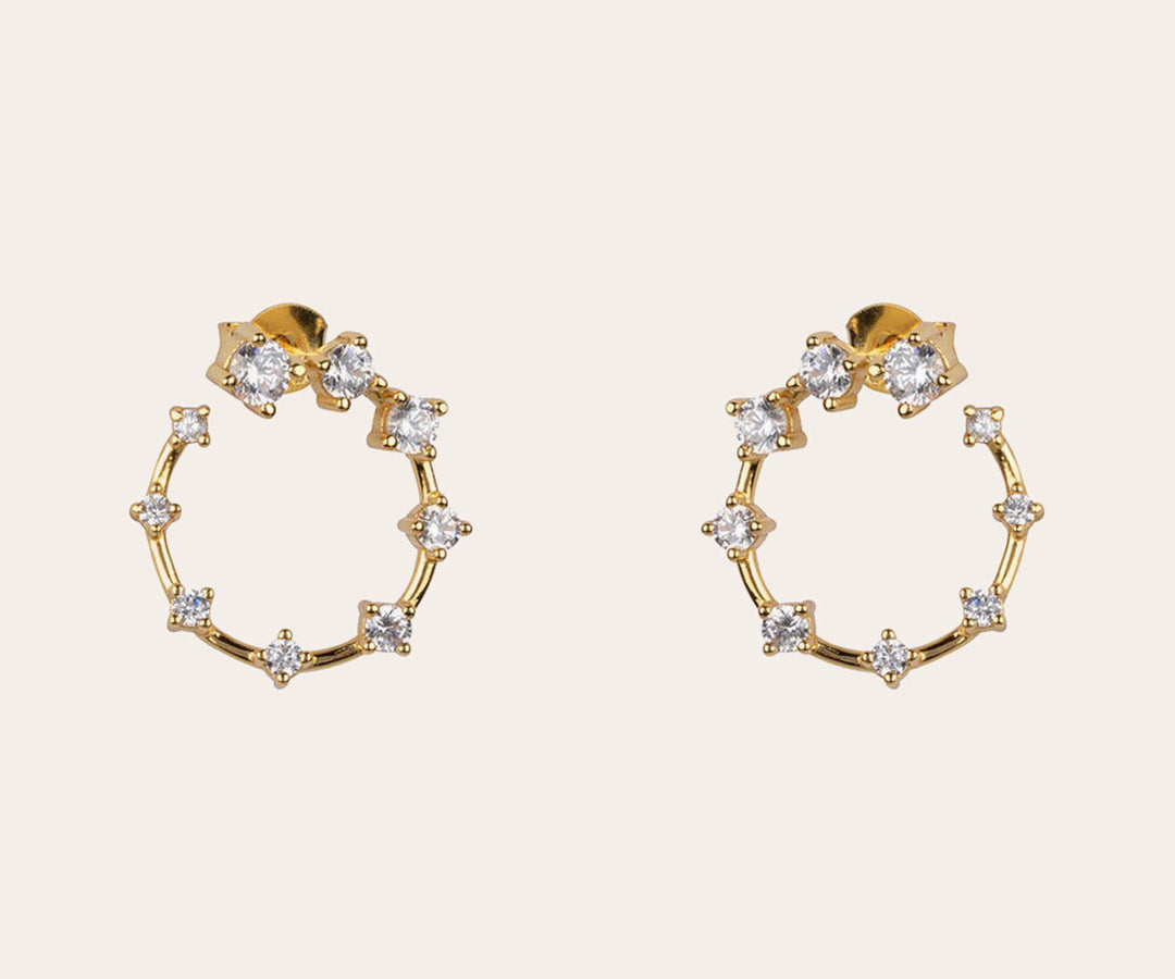 Valery earrings gold diamonds